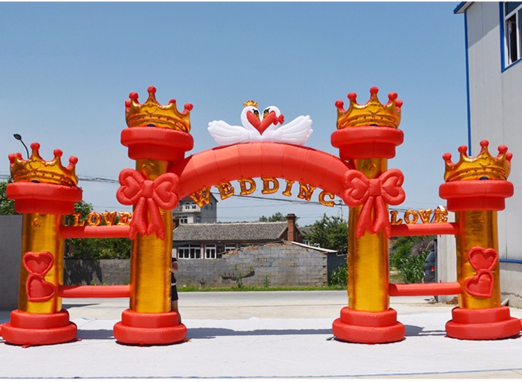 城厢红色婚庆气模拱门